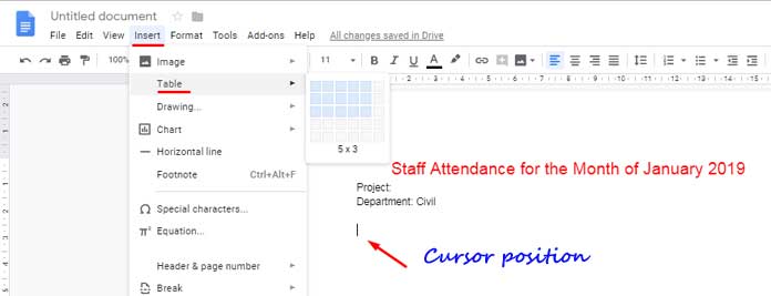 How To Divide A Table In Google Docs