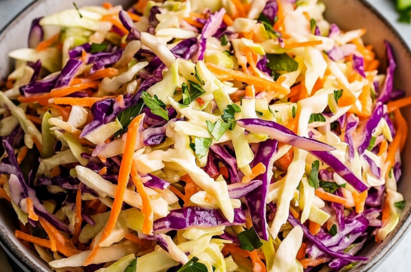 Best Healthy Coleslaw Ever (No Mayo!)