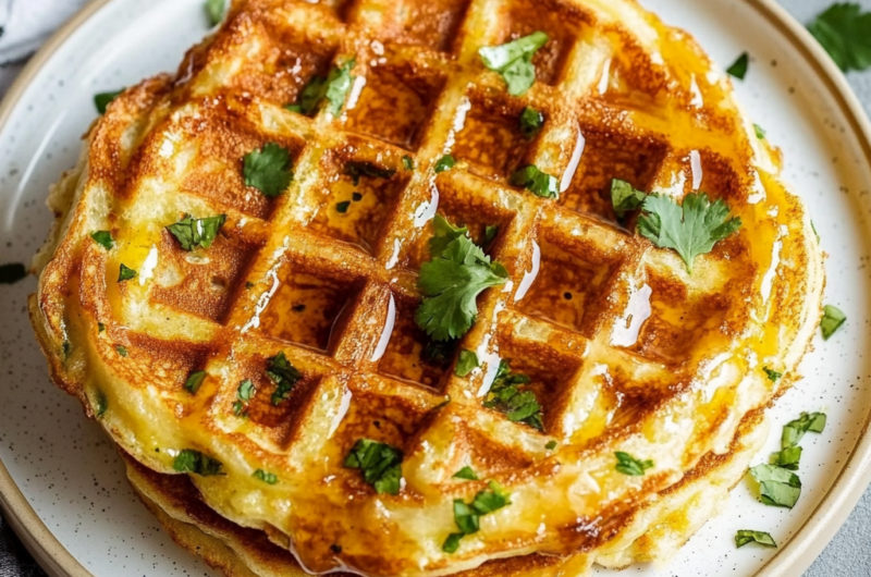 Chaffles (Cheese & Egg Waffles)