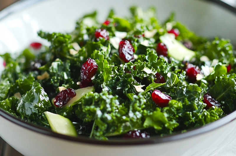 Kale Salad with Cranberries