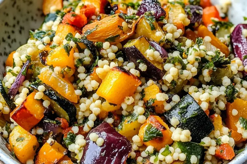Warm Roasted Vegetable Harvest Couscous Salad
