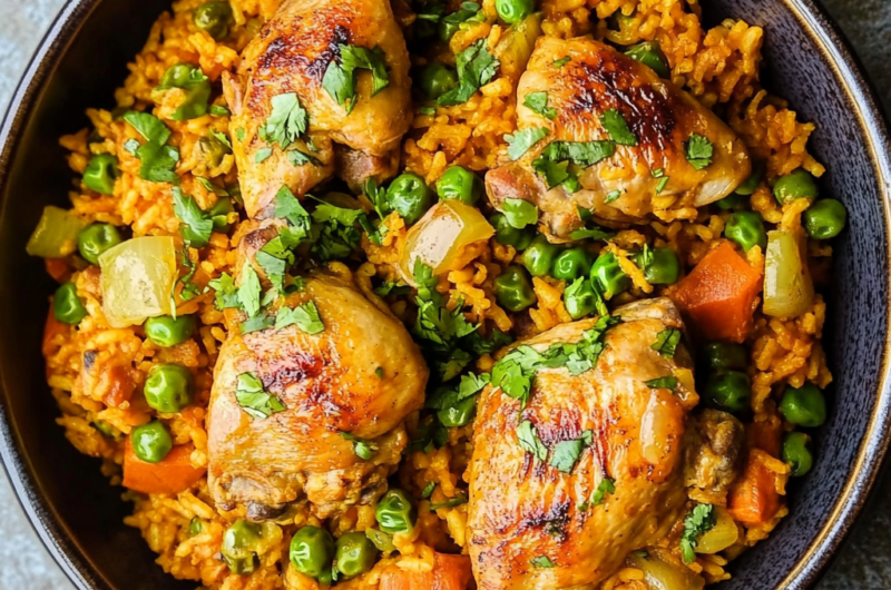 Mama's Puerto Rican Chicken and Rice (Arroz con Pollo)