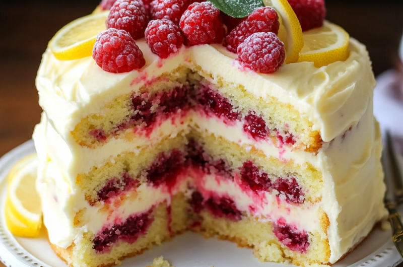 Lemon Raspberry Cake Recipe