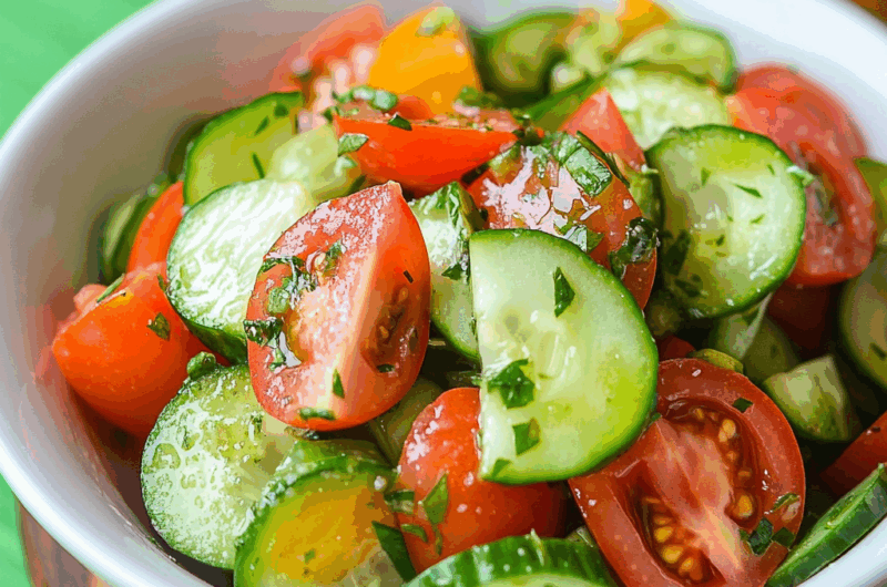 Cucumber and Tomato Salad Recipe