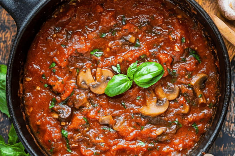 Mushroom Marinara Sauce Recipe