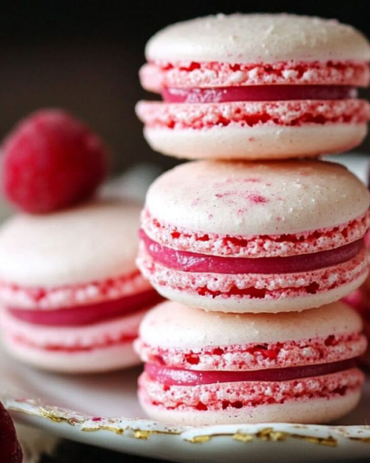 Raspberry Macarons Recipe - Easy homemade recipes