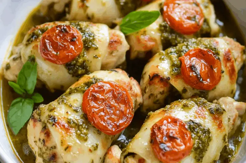 Chicken Pesto Roll-Ups