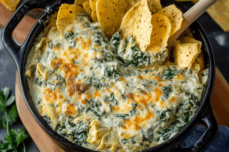 Skinny Spinach and Artichoke Dip