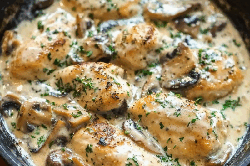 Creamy Herb Mushroom Chicken