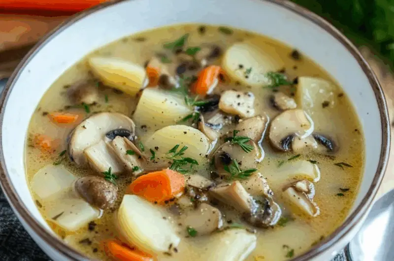Russian Mushroom and Potato Soup