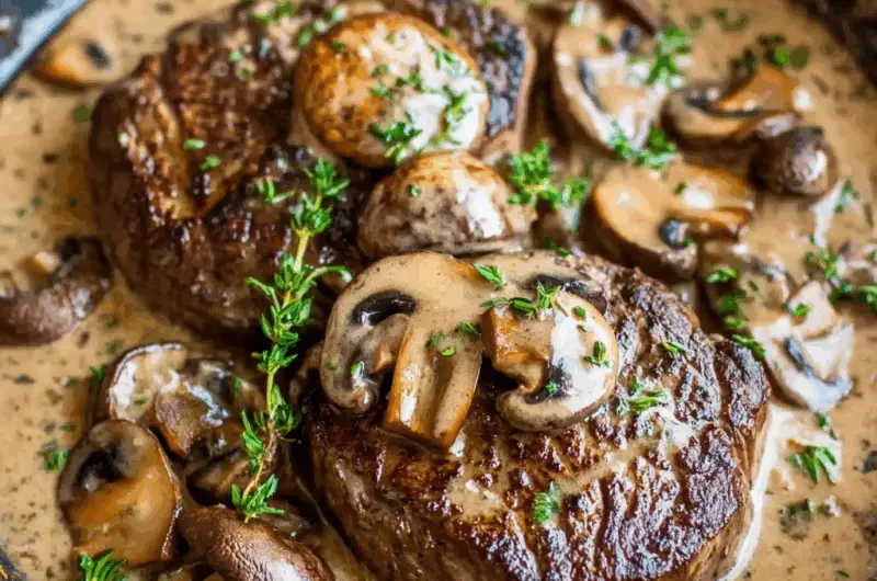 Filet Mignon with Mushroom Sauce