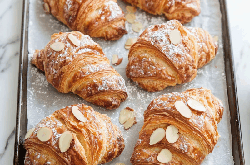 Almond Croissants Recipe (French Bakery Style)