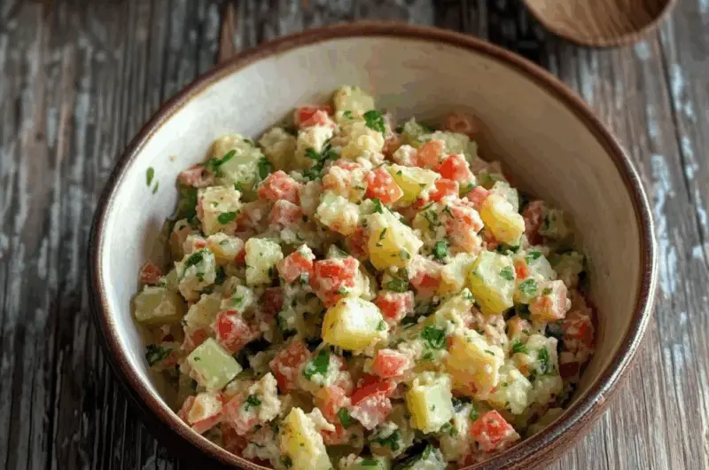 Olivye – Ukrainian Potato Salad (Olivier)