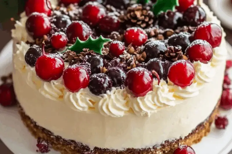Cherry Christmas Cake