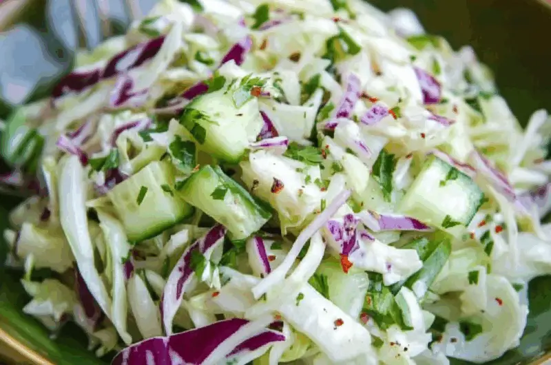 Cabbage and Cucumber Salad Recipe