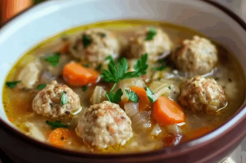 Turkey Meatball Soup