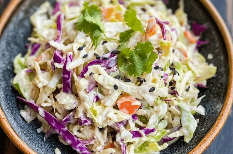 Creamy Coconut Coleslaw Recipe