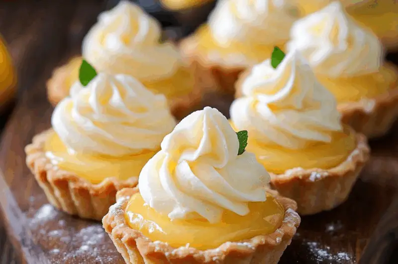 Tartlets with Lemon Curd and Whipped Cream (Korzinki) Recipe
