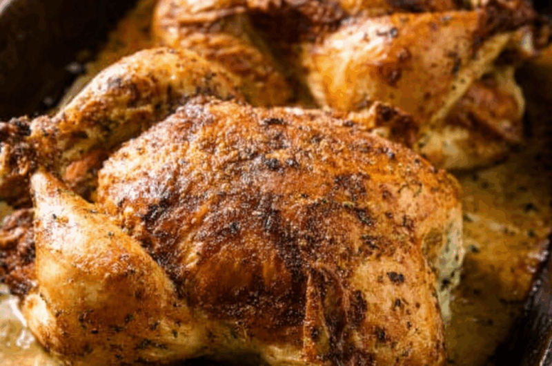 Two Whole Roasted Chickens + Chicken Gravy