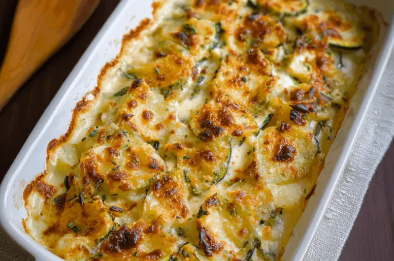 Creamy Zucchini Potato Bake
