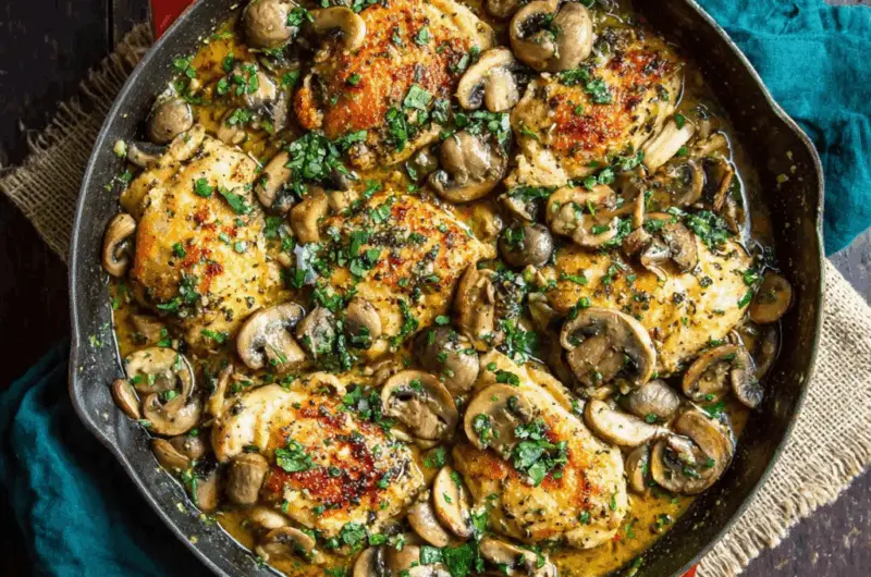 20-Minute Skillet Mushroom Chicken
