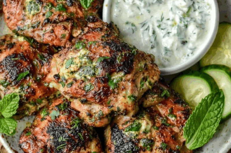 Mediterranean Grilled Chicken Thighs