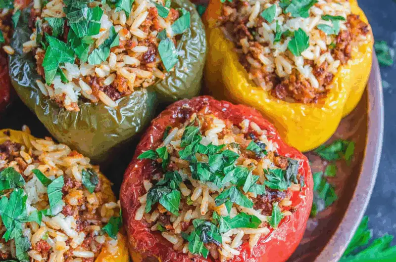 Greek Style Stuffed Peppers
