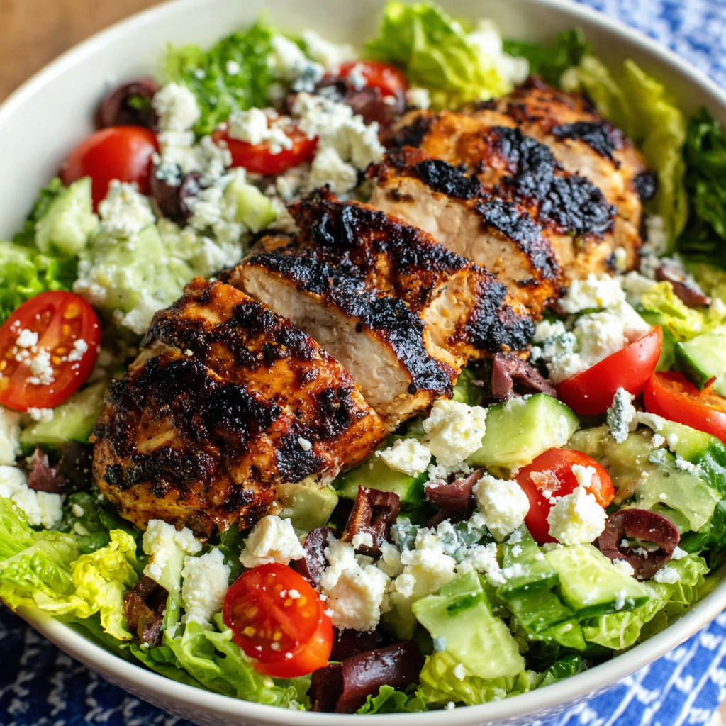 Greek Grilled Chicken Salad - Easy homemade recipes