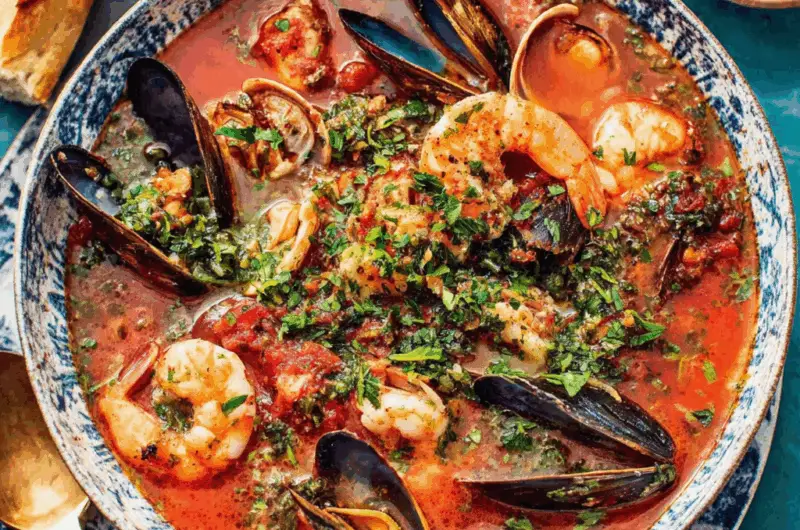 Cioppino with Parsley and Olive Gremolata
