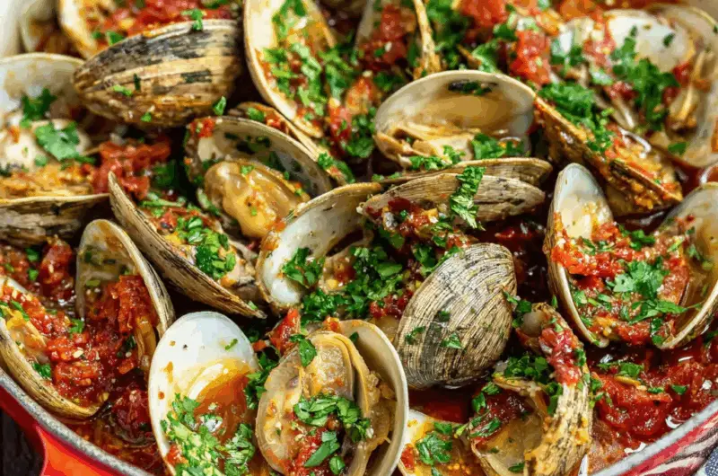 Mediterranean-Style Steamed Clams